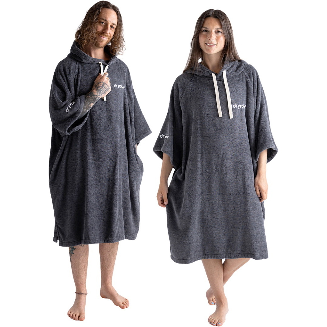 2026 Dryrobe Organic Towel Change Robe ORGANICTCRDS - Dark Slate